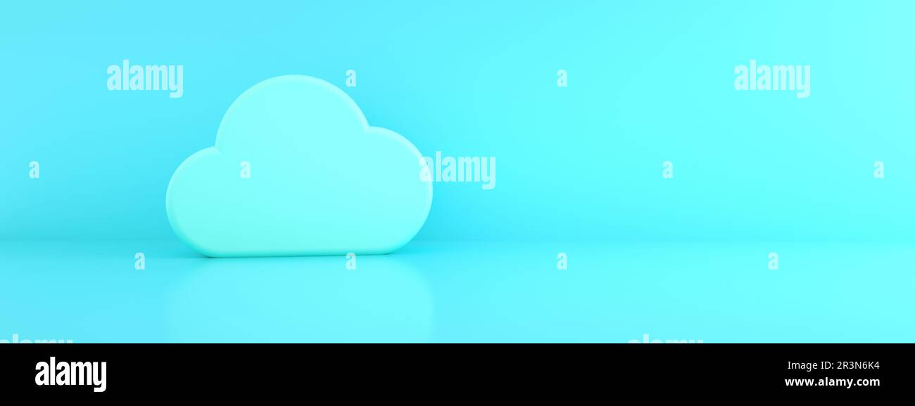 3d cloud panoramic Stock Photo