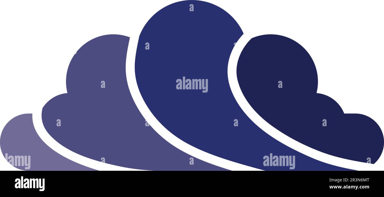 Cloud servers data logo and symbols icons Stock Vector
