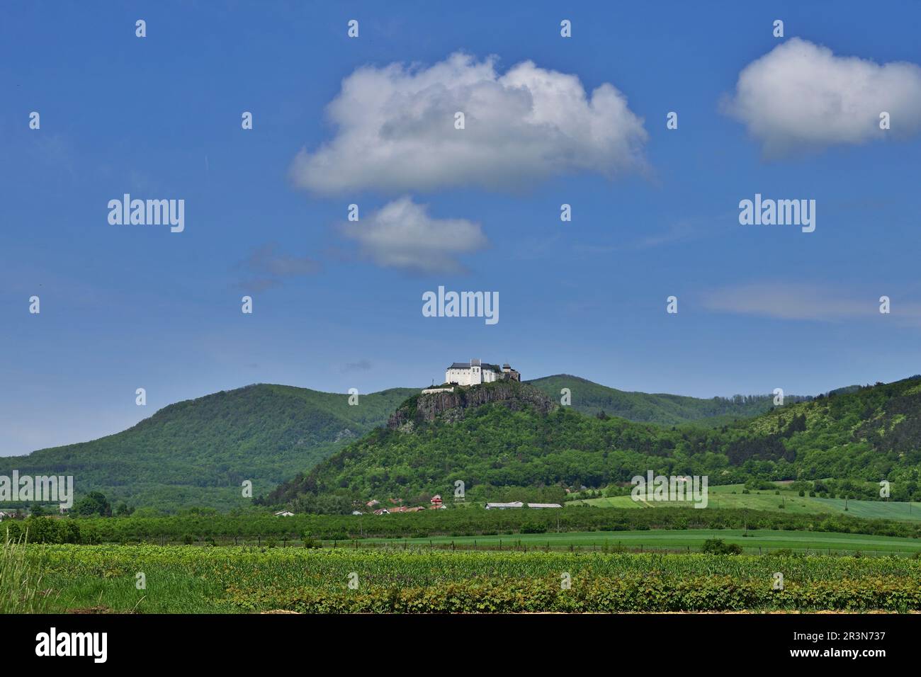 Medieval castle of Fuzer in Zemplen mountains, north east Hungary Stock