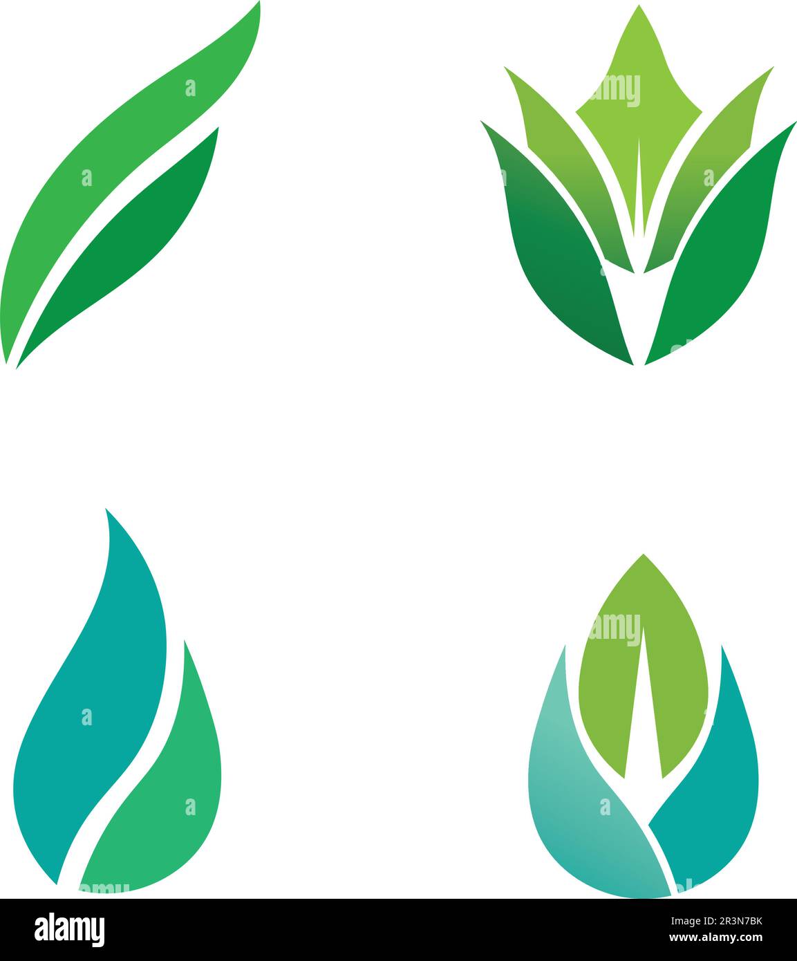 Tree leaf vector logo design eco friendly concept Stock Vector Image ...