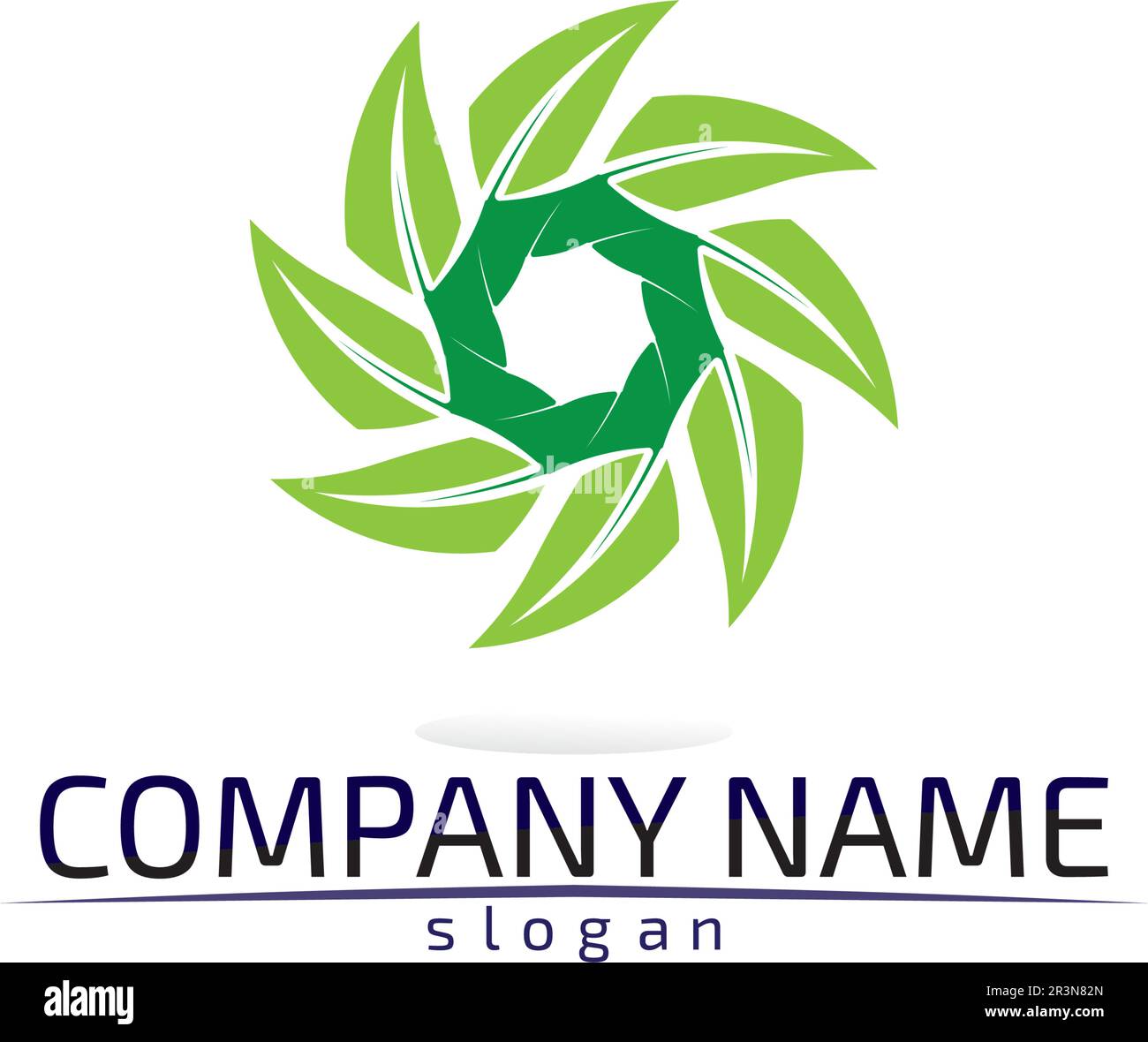 Tree leaf vector logo design eco friendly concept Stock Vector Image ...