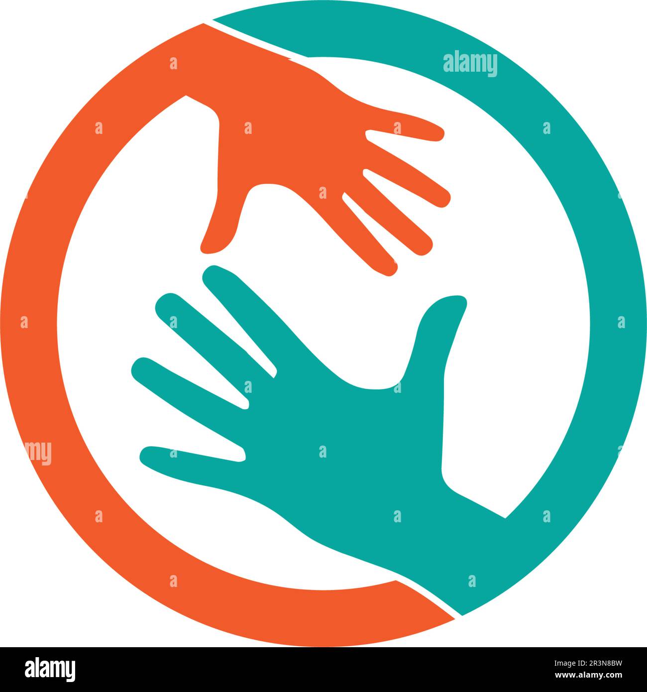 Hand and help vector logo and symbols template icons app Stock Vector ...