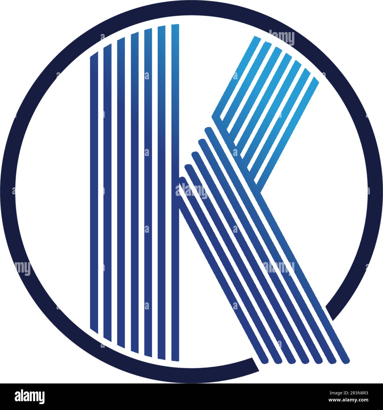 k letter k logo design and vector Stock Vector