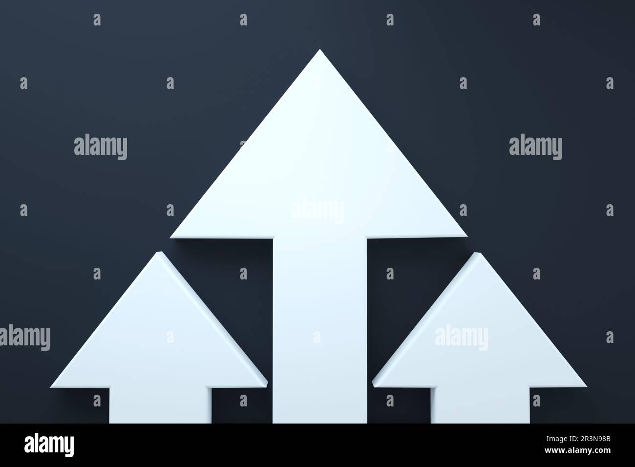 3d render arrow concept forward hi-res stock photography and images - Alamy