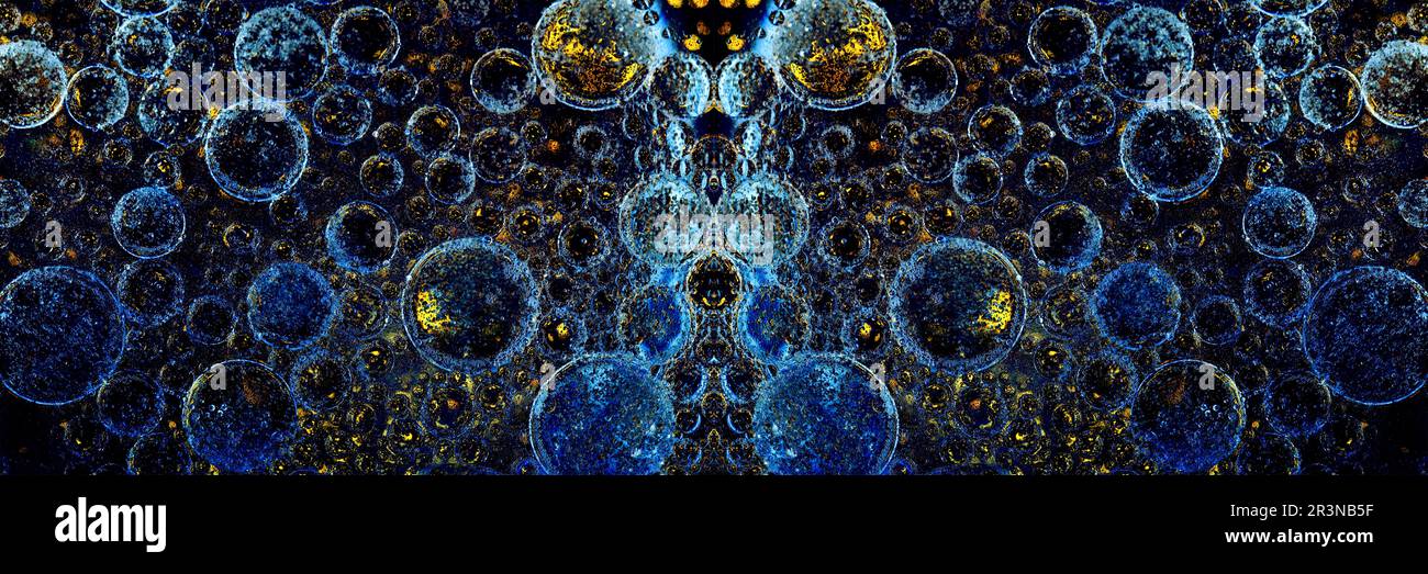 Bubbles panoramic image Stock Photo