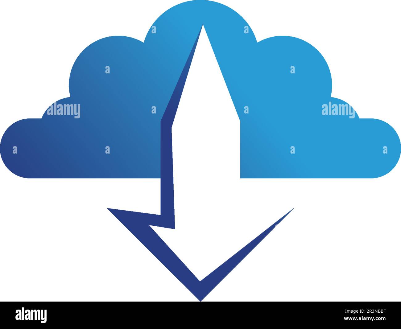 Cloud servers data logo and symbols icons Stock Vector