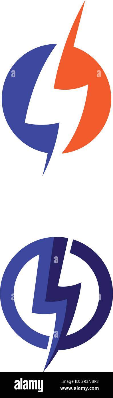 bolt electric Vector lightning icon logo and symbols Stock Vector Image ...