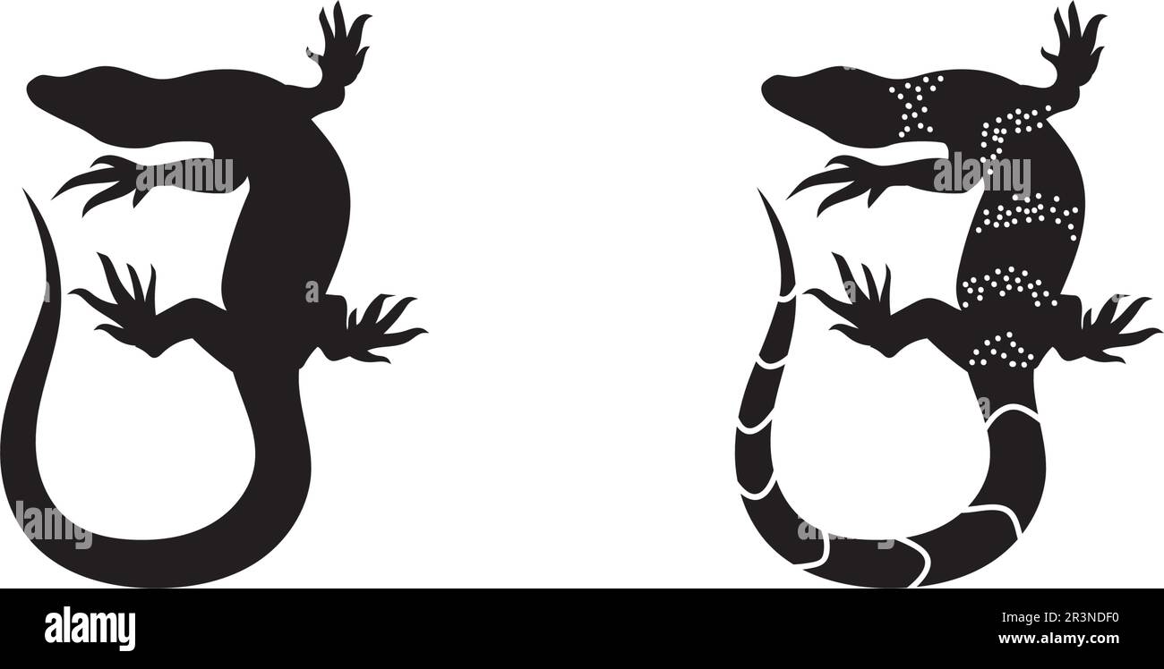 Lizard vector, design, animal, and reptile, gecko Stock Vector