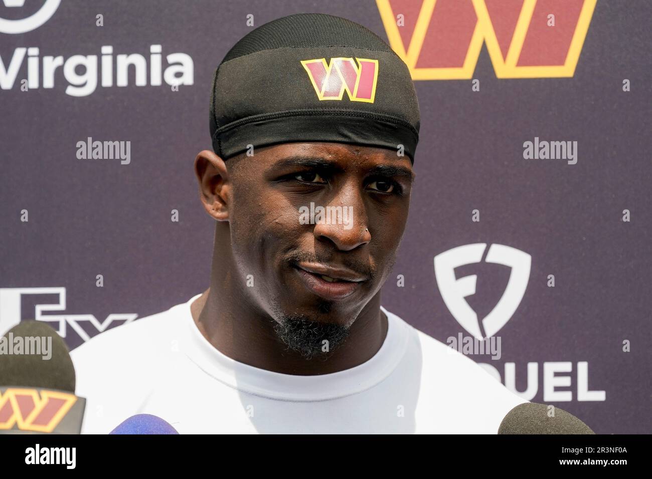 Washington Commanders safety Jartavius Martin defends during a preseason  NFL football game against the Cleveland Browns on Friday, Aug. 11, 2023, in  Cleveland. Washington won 17-15. (AP Photo/David Richard Stock Photo - Alamy