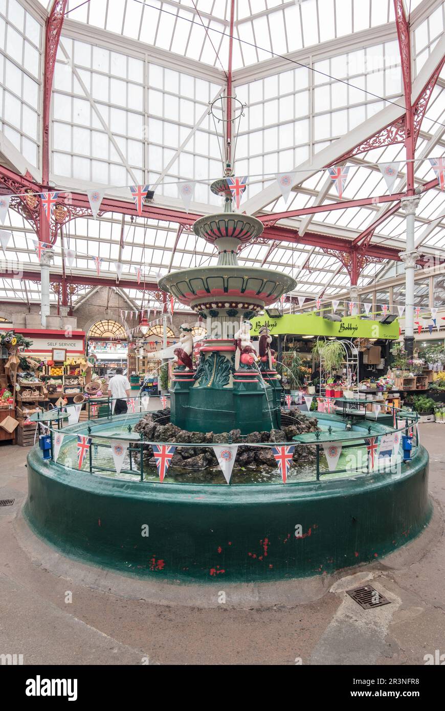 The vibrant Jersey central indoor market with its wonderful cast iron