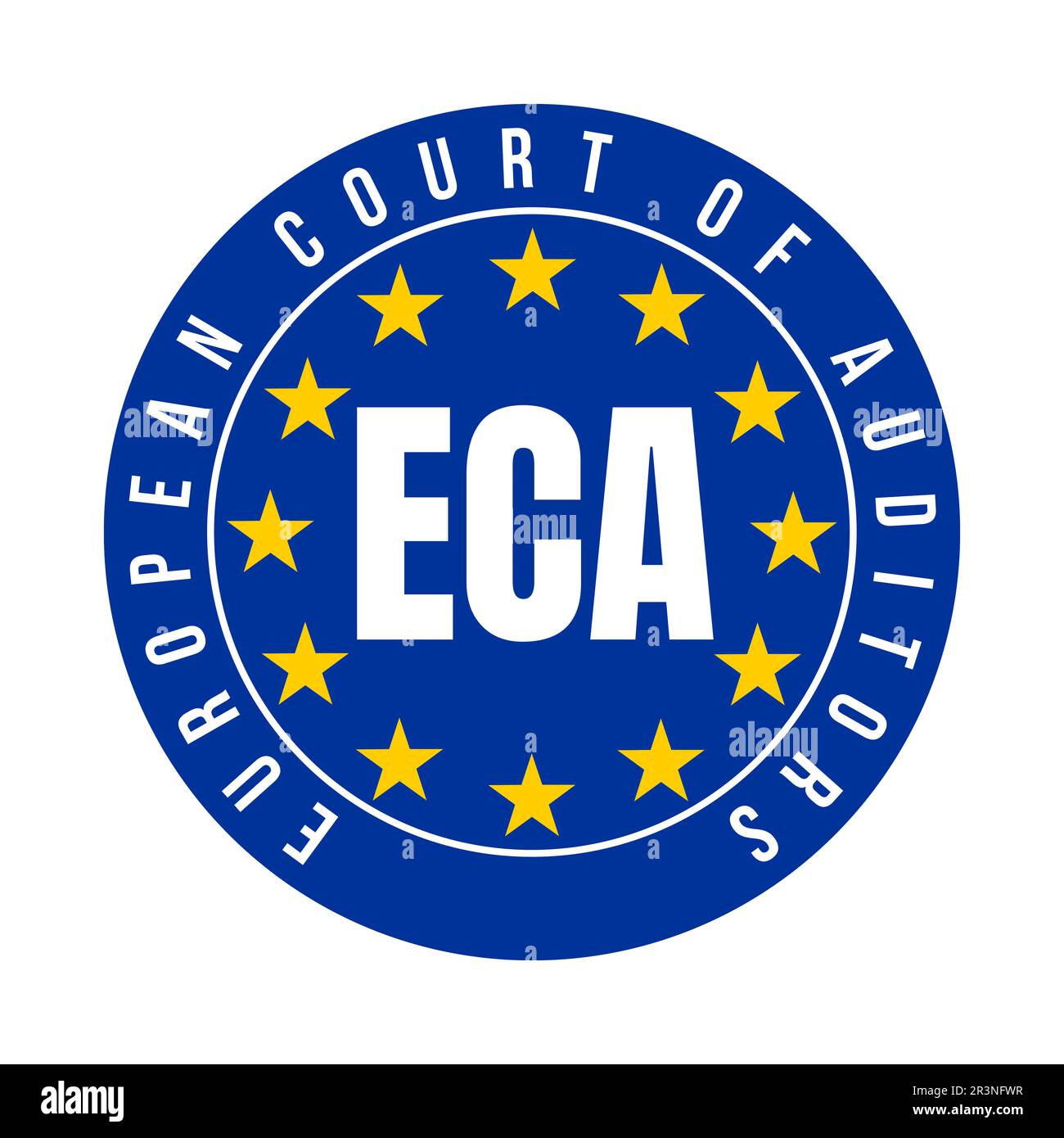 ECA European court of auditors symbol icon Stock Photo
