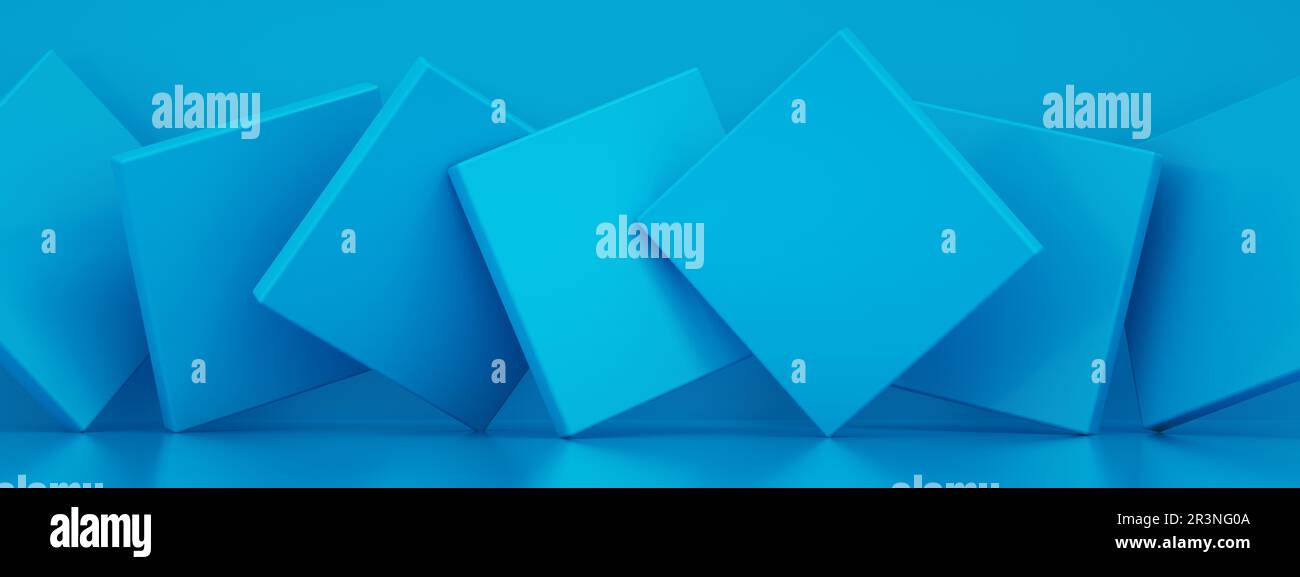 Geometric shapes panoramic Stock Photo