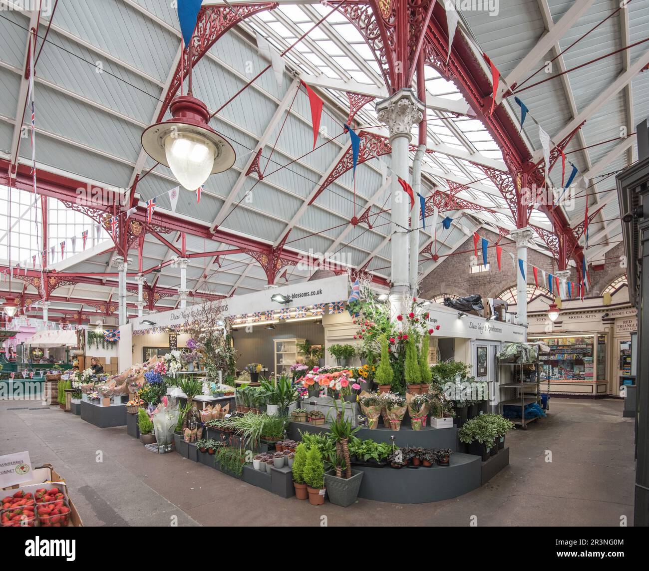 The vibrant Jersey central indoor market with its wonderful cast iron