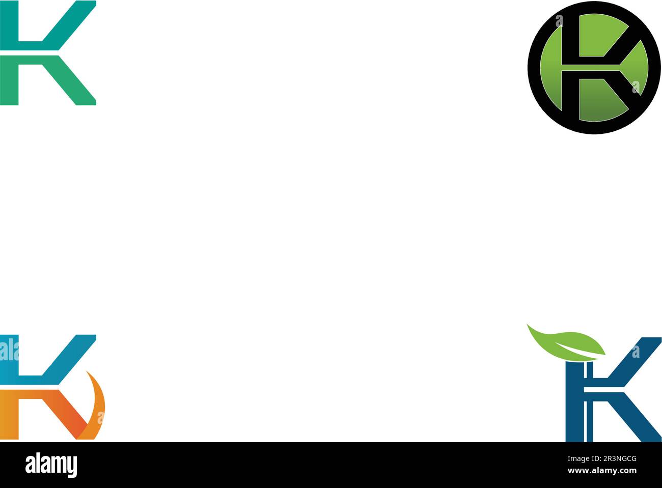 k letter k logo design and vector Stock Vector