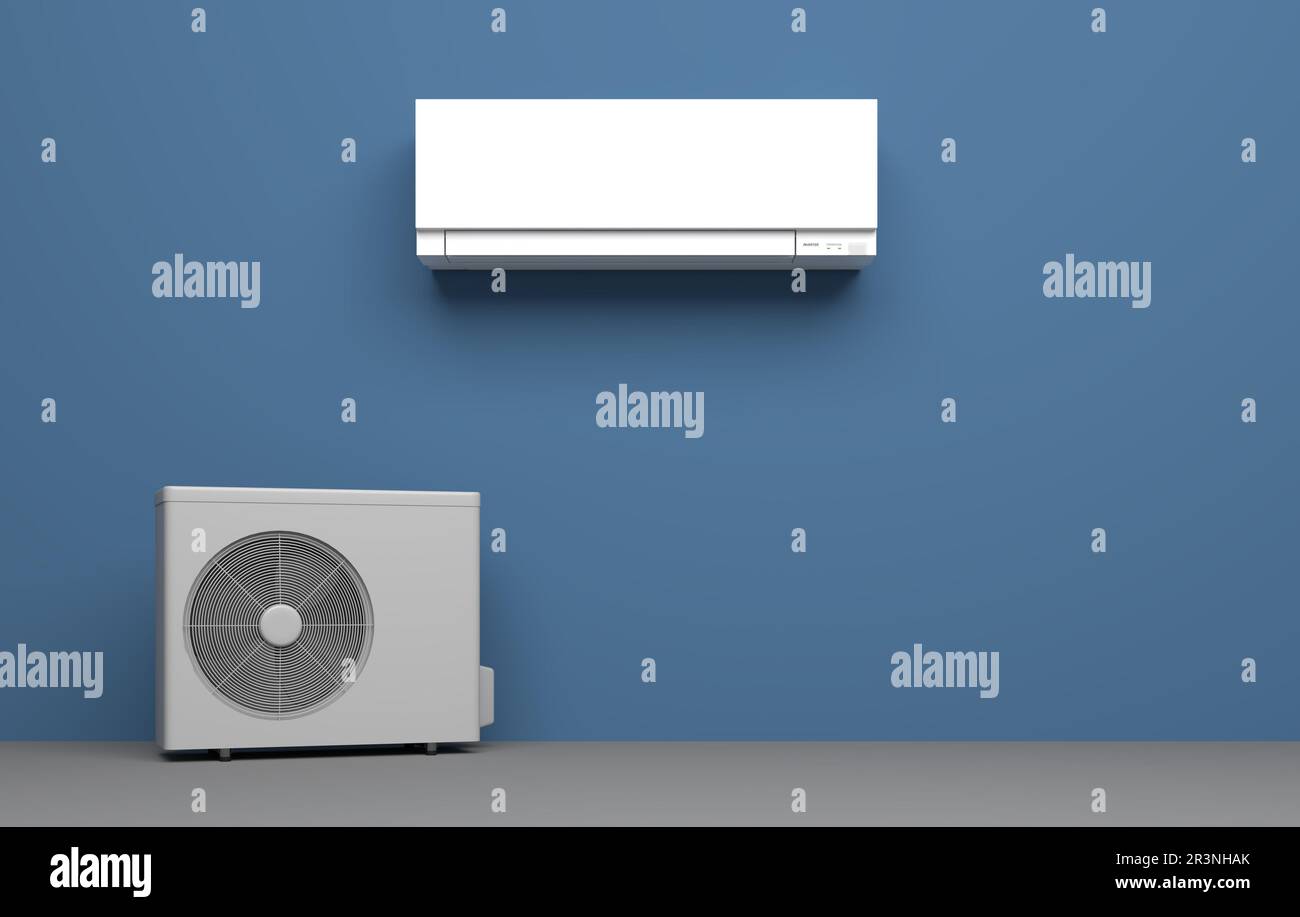 A lot of several heater - 3D Illustration Stock Photo