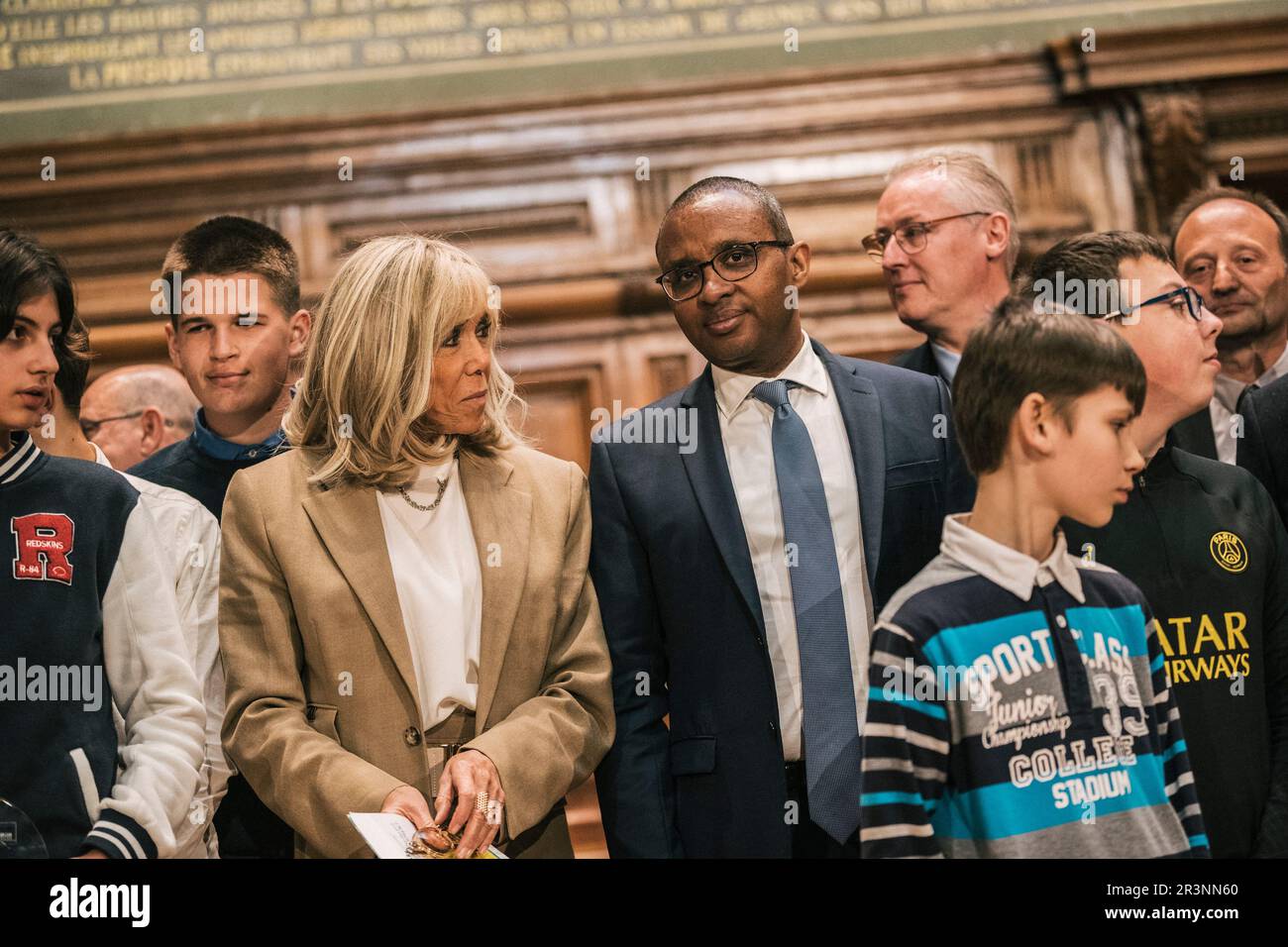 Paris, France. 24th May, 2023. French First Lady Brigitte Macron and ...