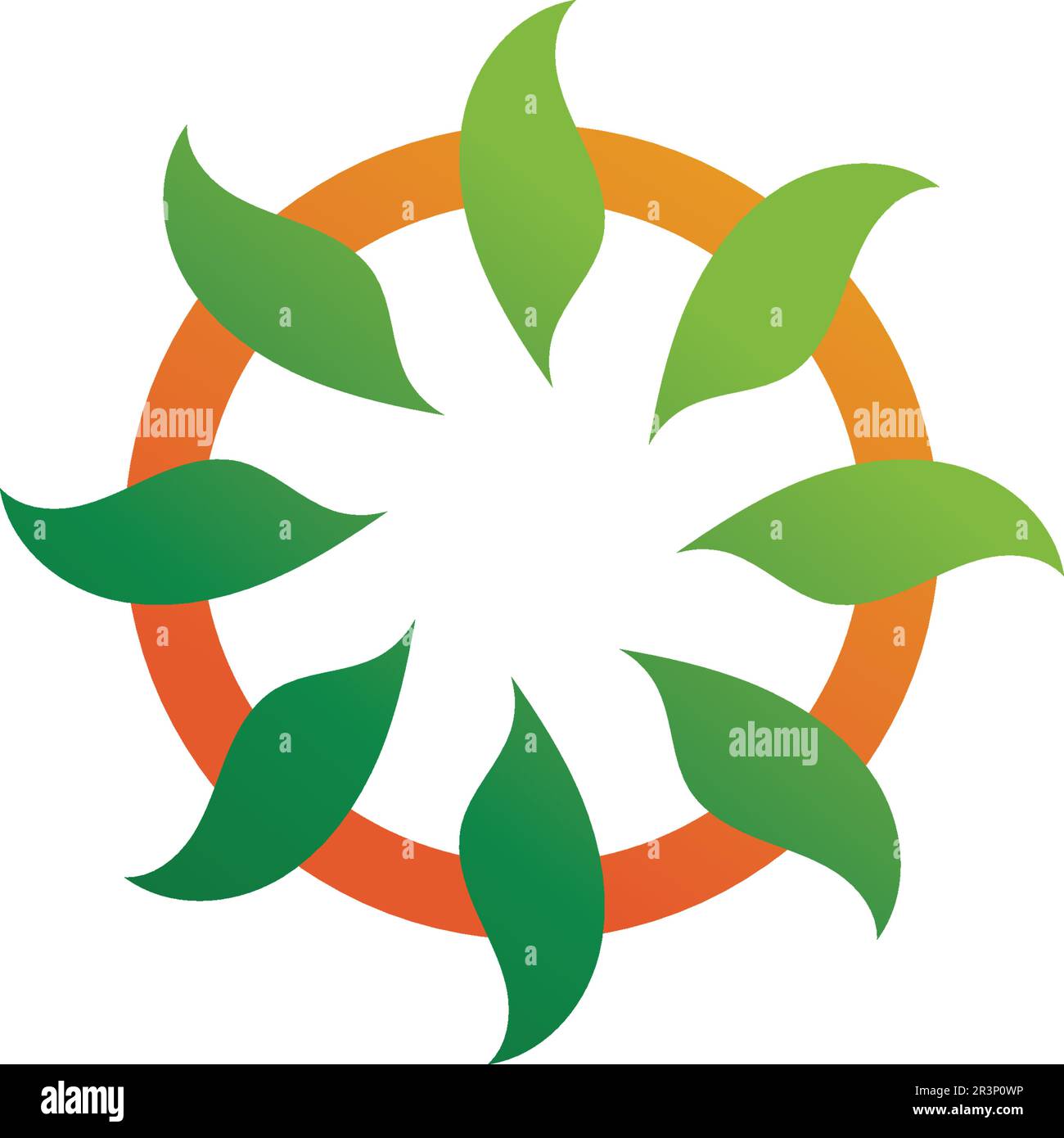 Eco Tree Leaf Logo Template Stock Vector Image & Art - Alamy