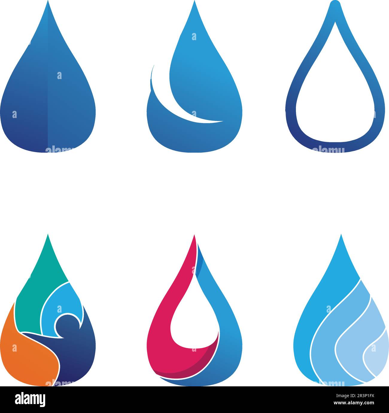 water drop Logo Template vector illustration design Stock Vector
