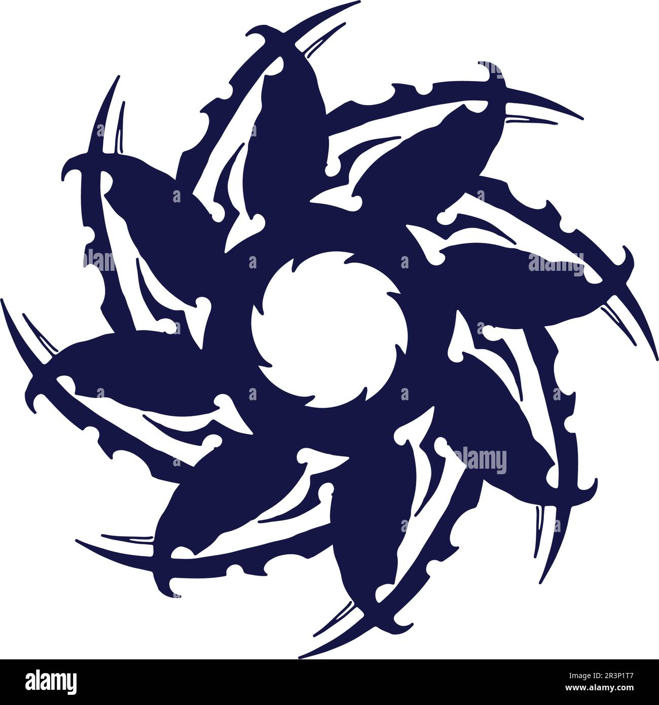 tribal tatto collection set flame tatoo totem Vector Illustration ...