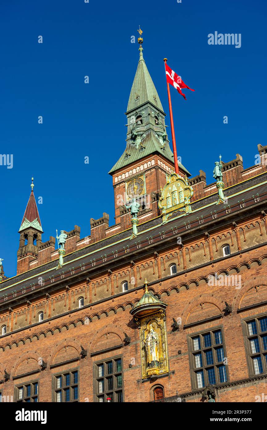 Københavns Rådhus (Copenhagen City Hall) Copenhagen, Denmark Stock ...