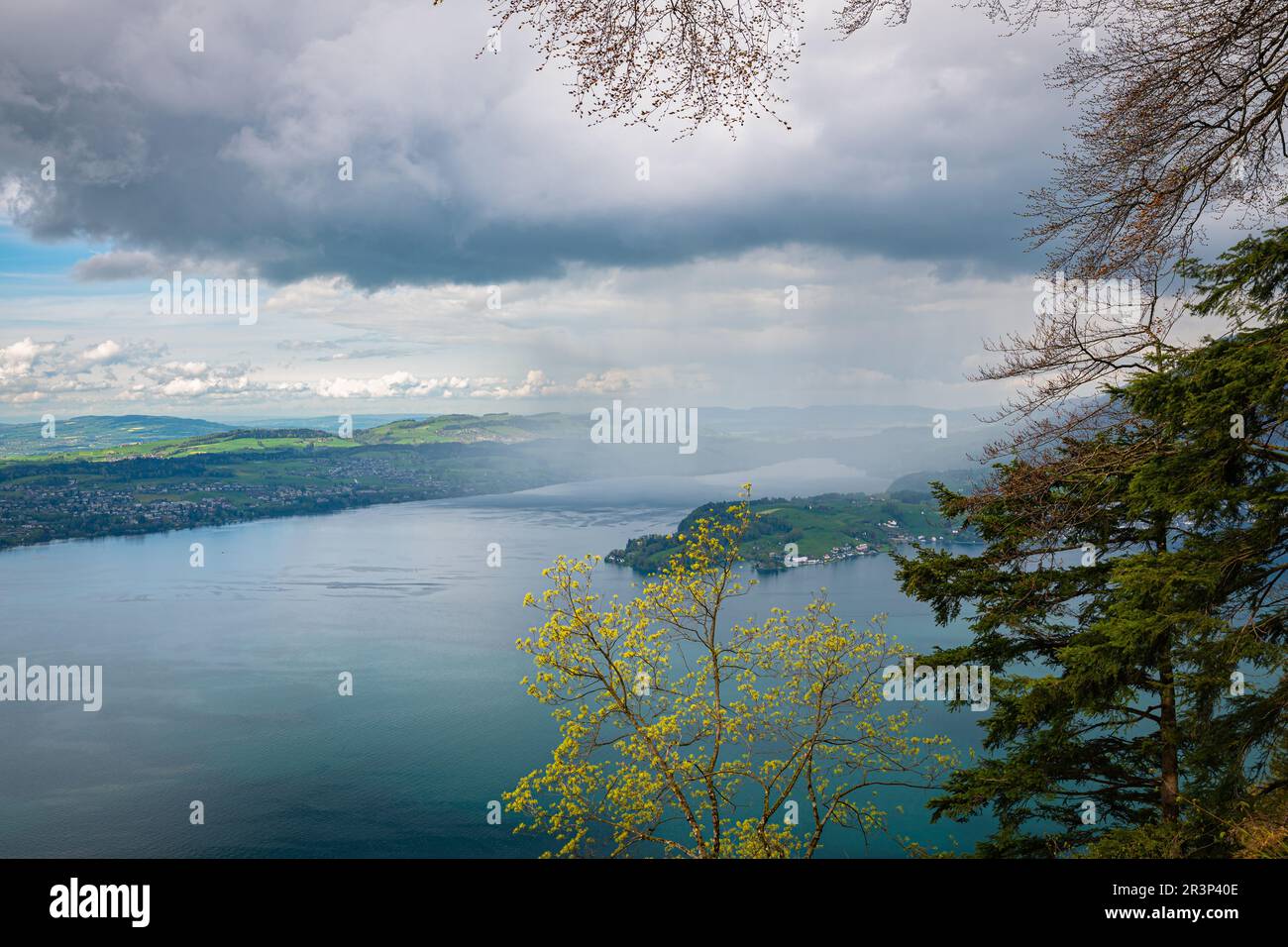 Rain shower over mountains hi-res stock photography and images - Alamy