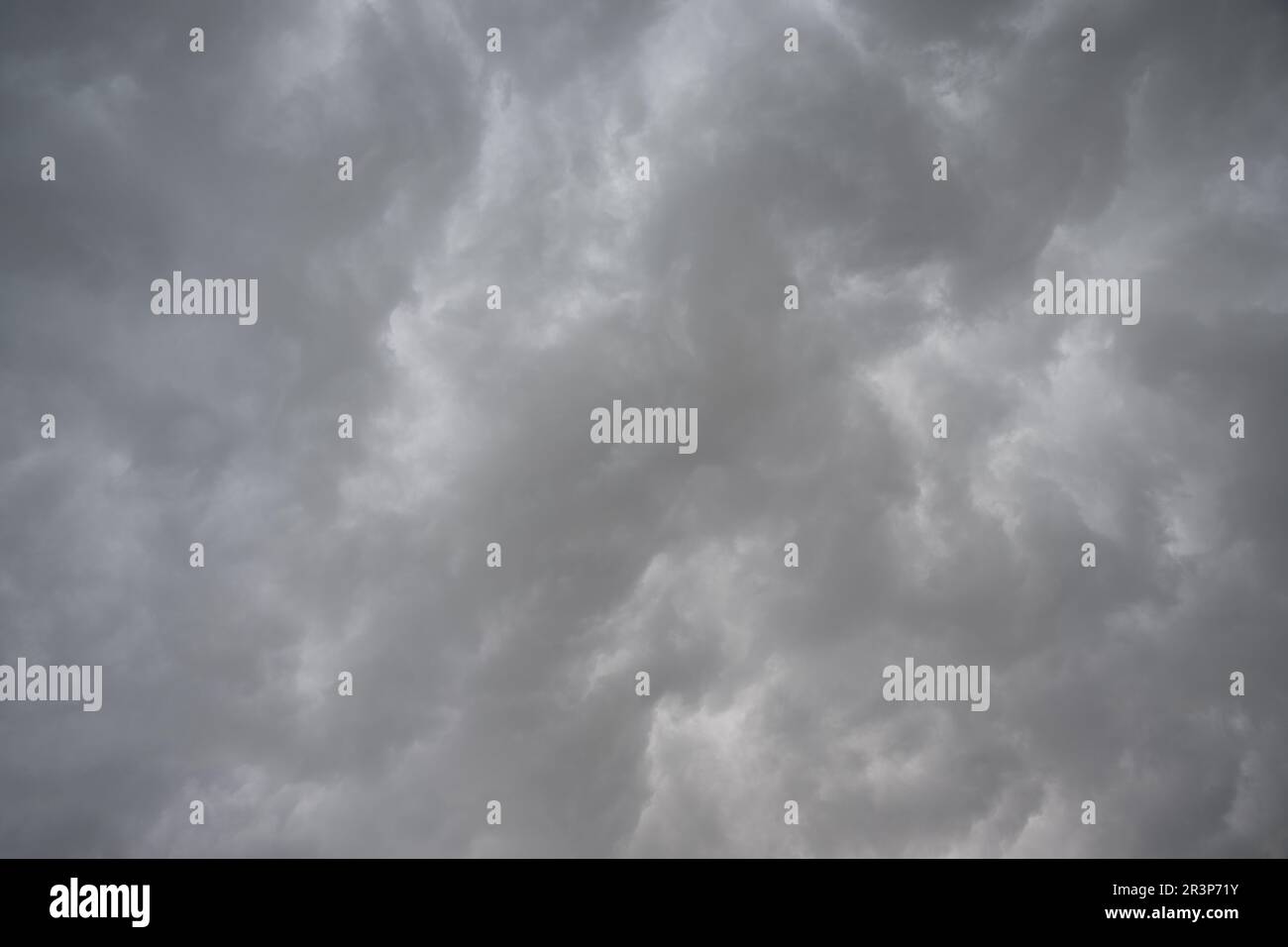 Mammatus clouds foretell approaching storm. Clouds texture background Stock Photo