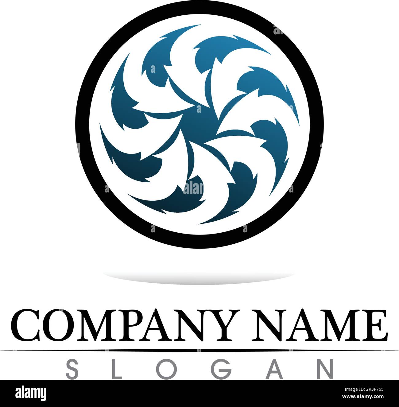 Technology circle logo and symbols Vector Stock Vector