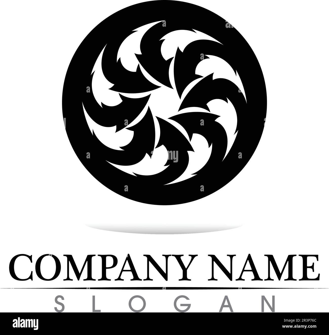 Technology circle logo and symbols Vector Stock Vector