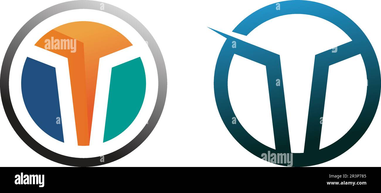 Technology circle logo and symbols Vector Stock Vector Image & Art - Alamy