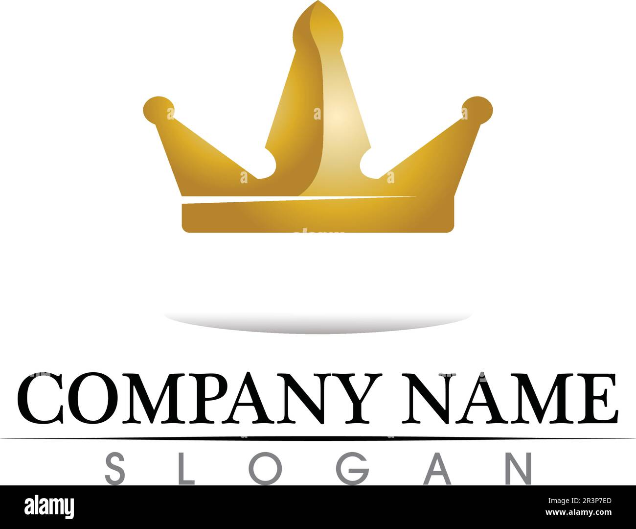 Crown Logo Template Vector Illustration Stock Vector Image & Art - Alamy