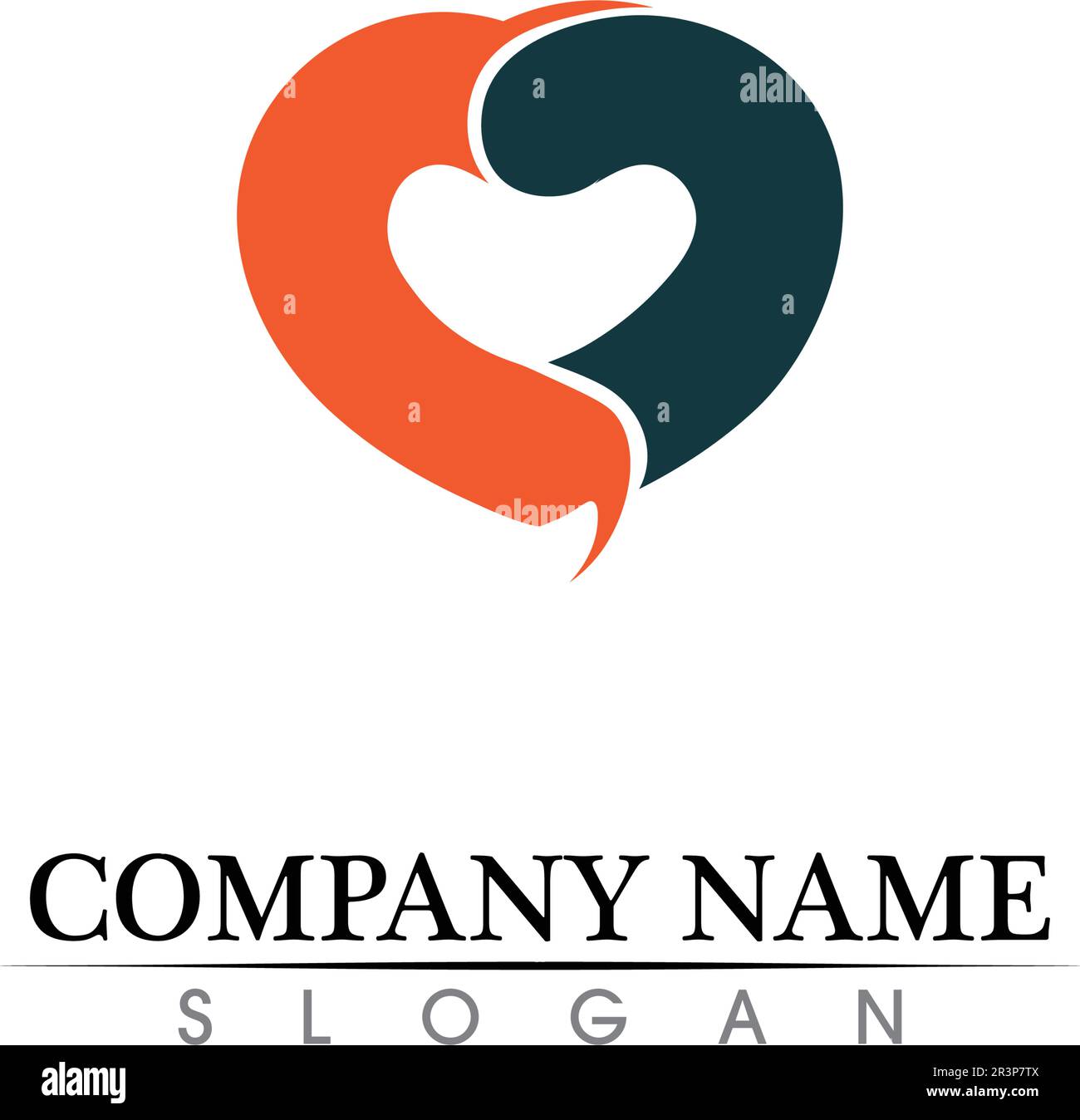 Love Logo and valentine day symbols Vector Template icons app Stock ...