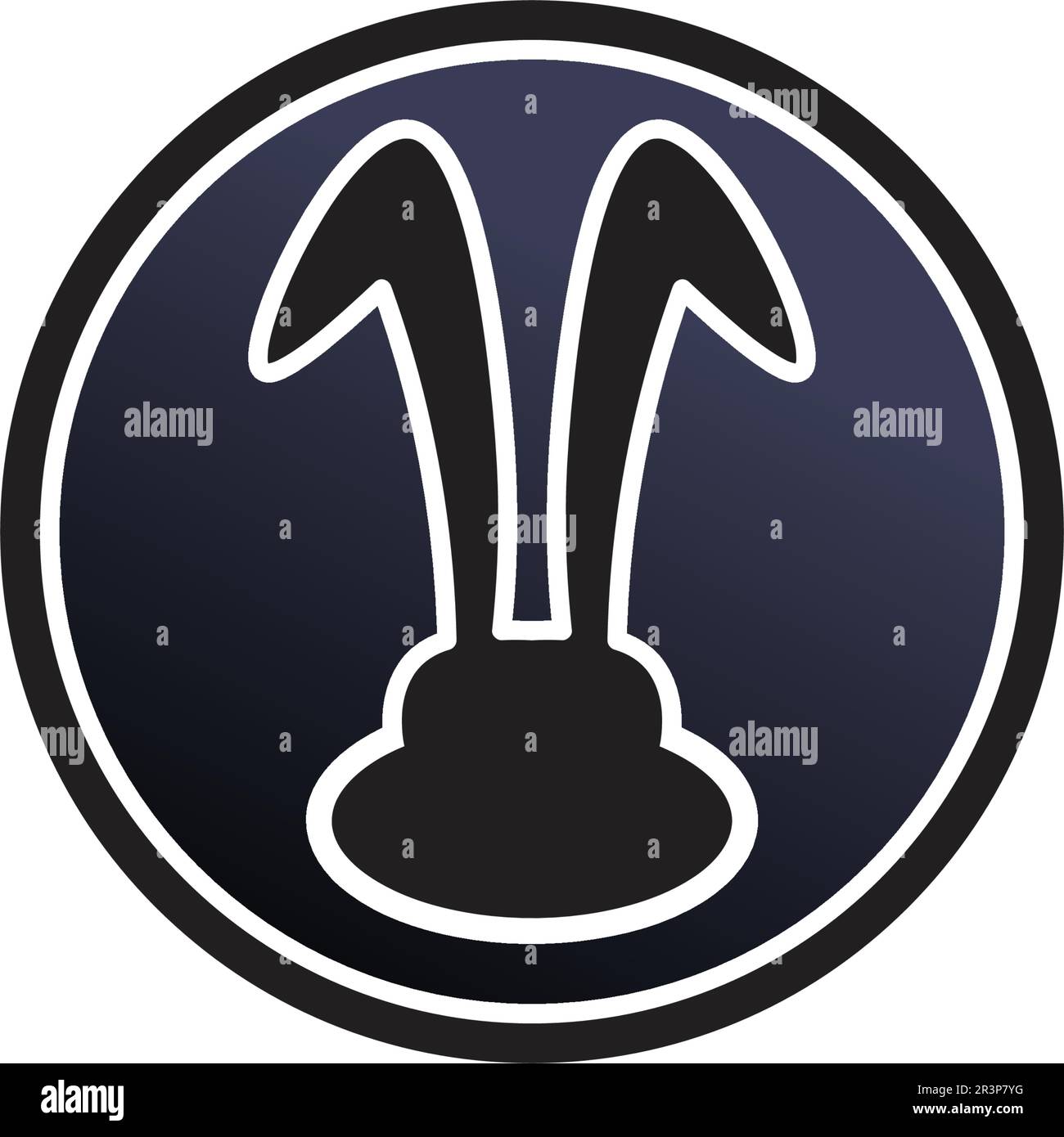Rabbit Logo template vector icon design Stock Vector