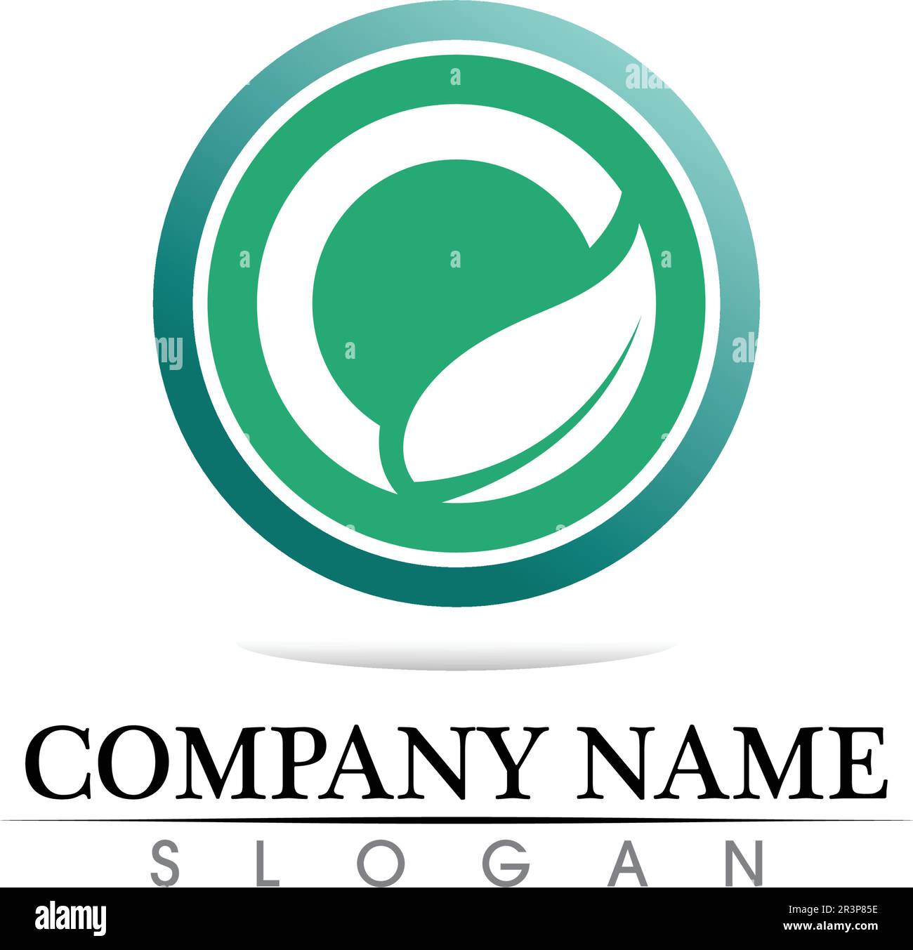 Technology circle logo and symbols Vector Stock Vector