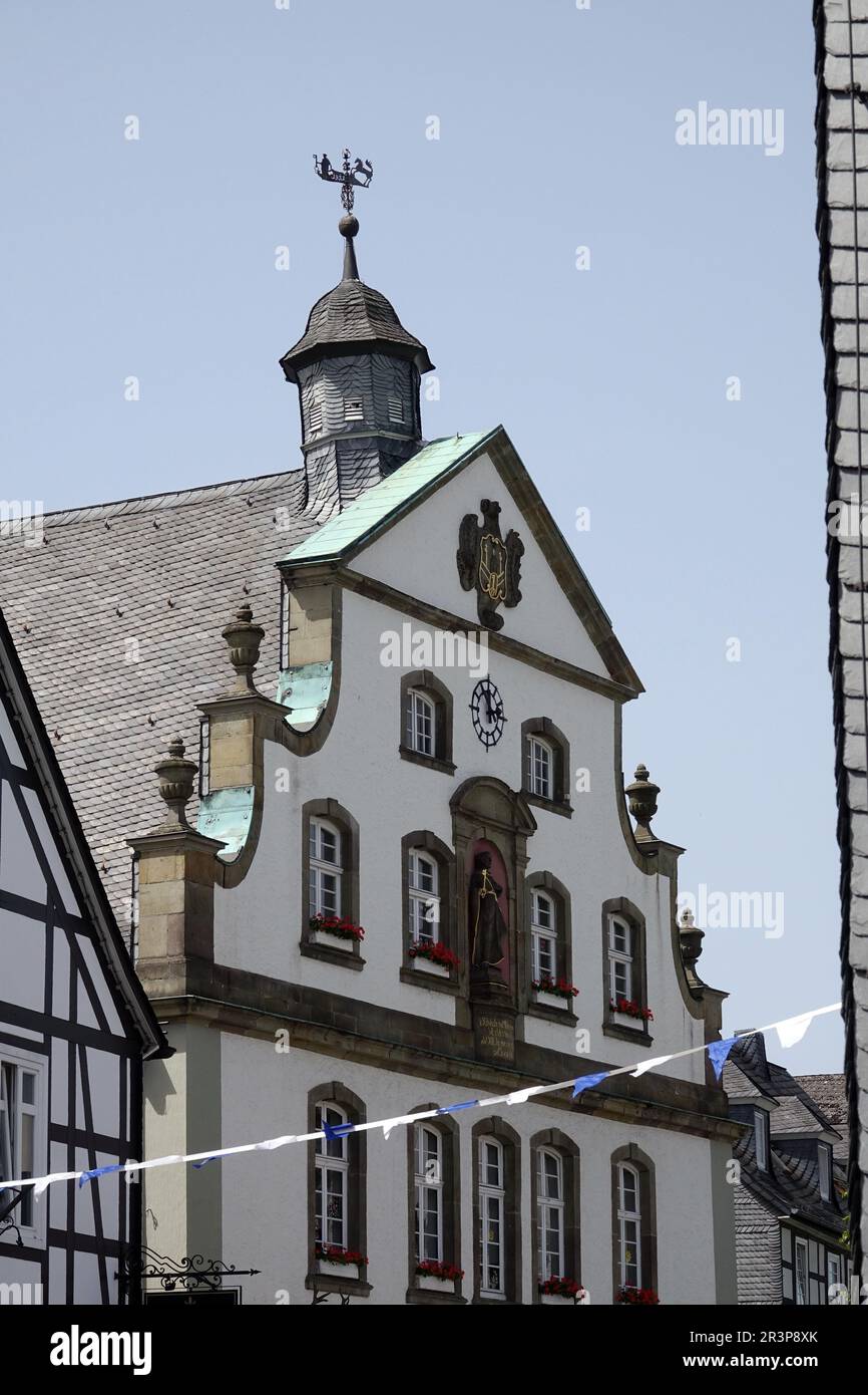 City hall in Brilon Stock Photo - Alamy