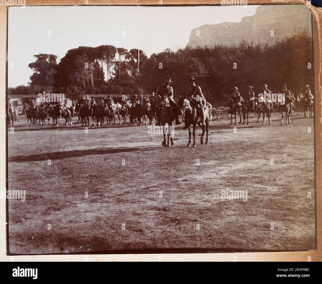 British mounted infantry during the Second Boer War, South Africa, British Military History 1900, Vintage photograph Stock Photo