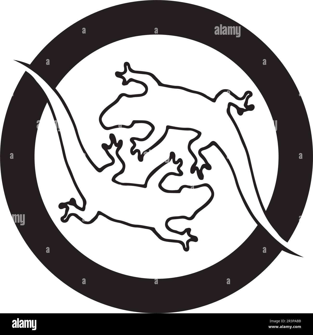 Lizard vector, design, animal, and reptile, gecko Stock Vector Image ...