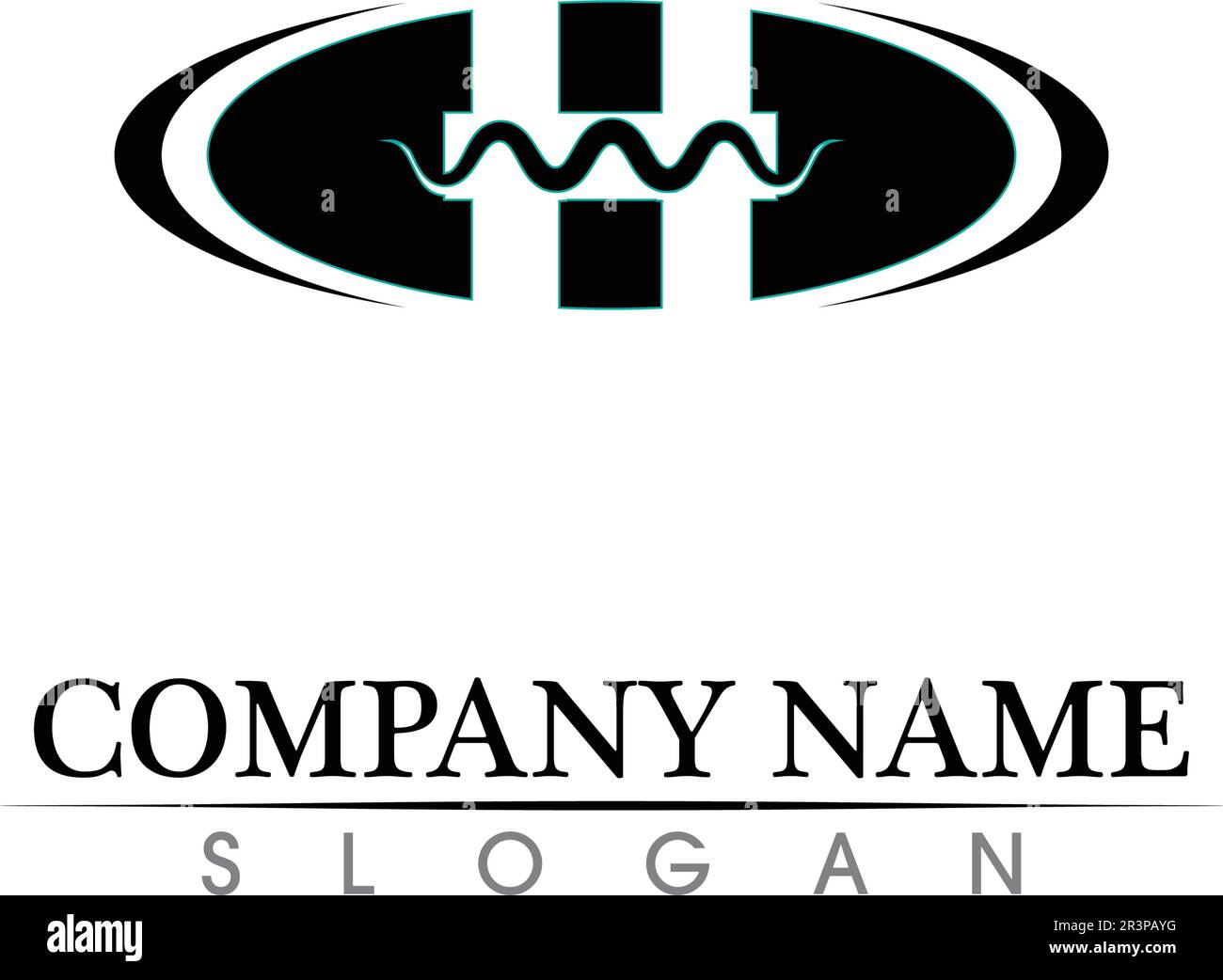 H Letter Logo Template Design Vector illustration Stock Vector