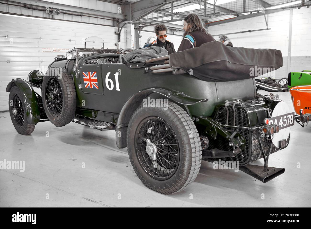 Bentley 4 1/2 litre 1928 3 speed automatic veteran car. Legendary English classic car. Stock Photo