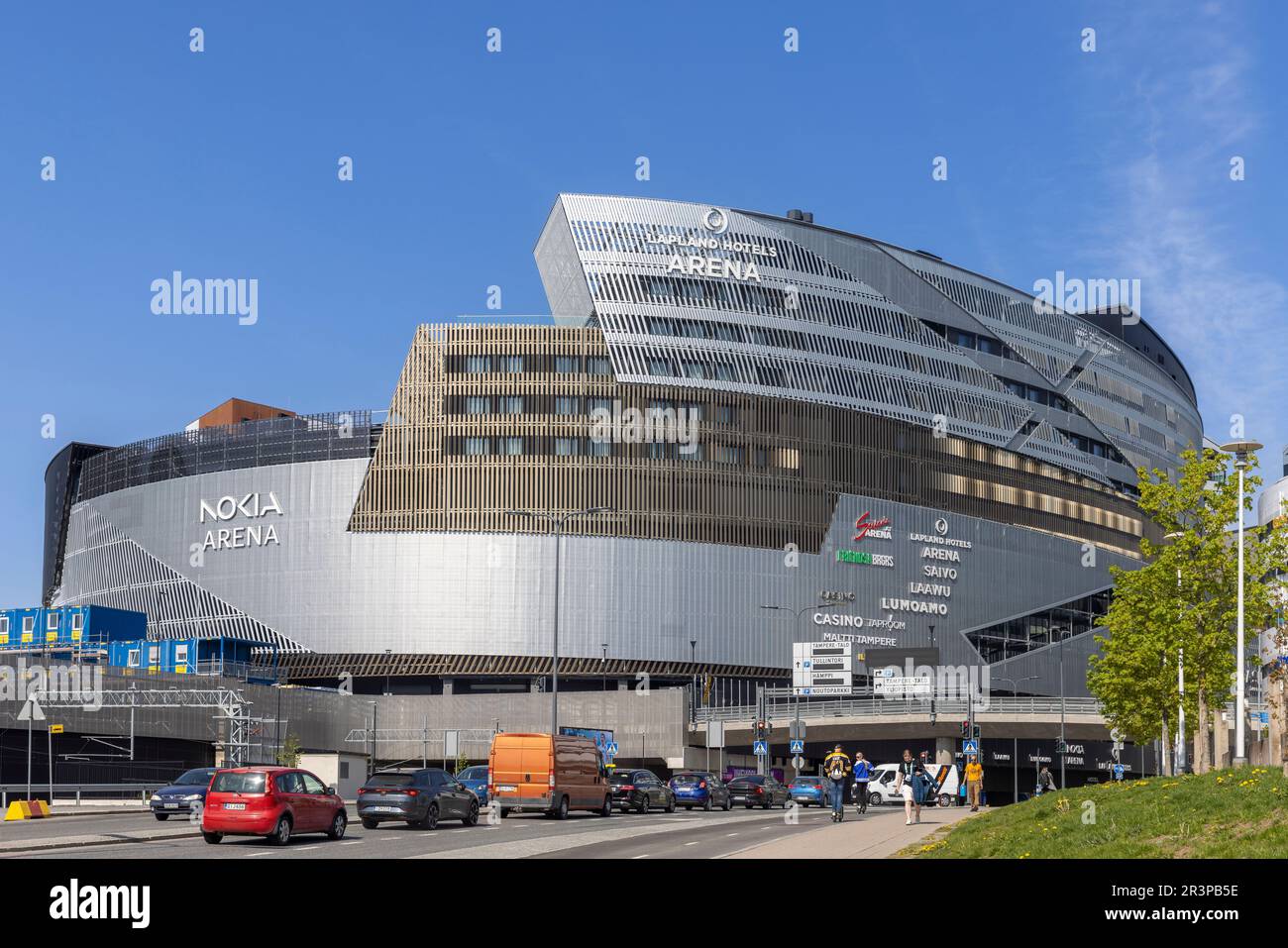 Nokia Arena in Tampere on a bright spring day Stock Photo