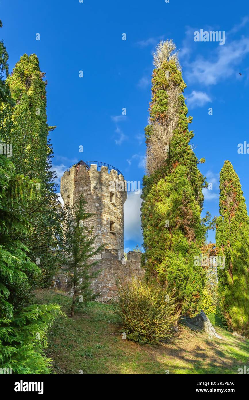 Pepperpot Tower in Powerscourt gardens, Ireland Stock Photo - Alamy