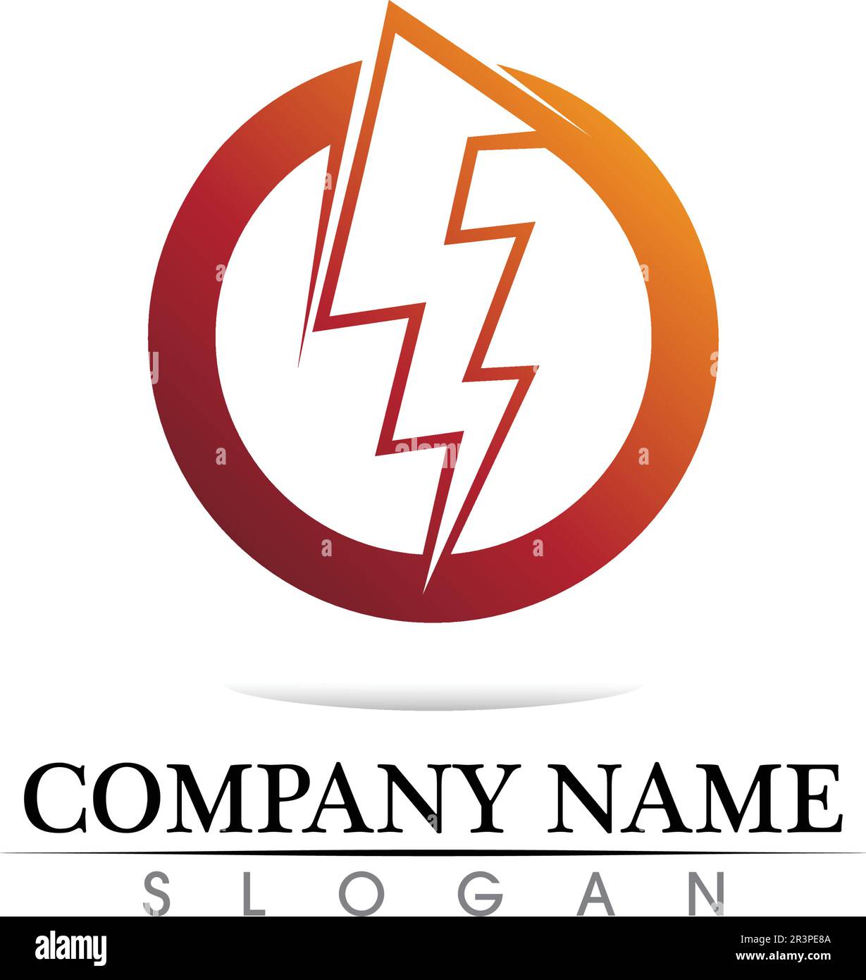 electric Vector lightning icon logo and symbols Stock Vector Image ...