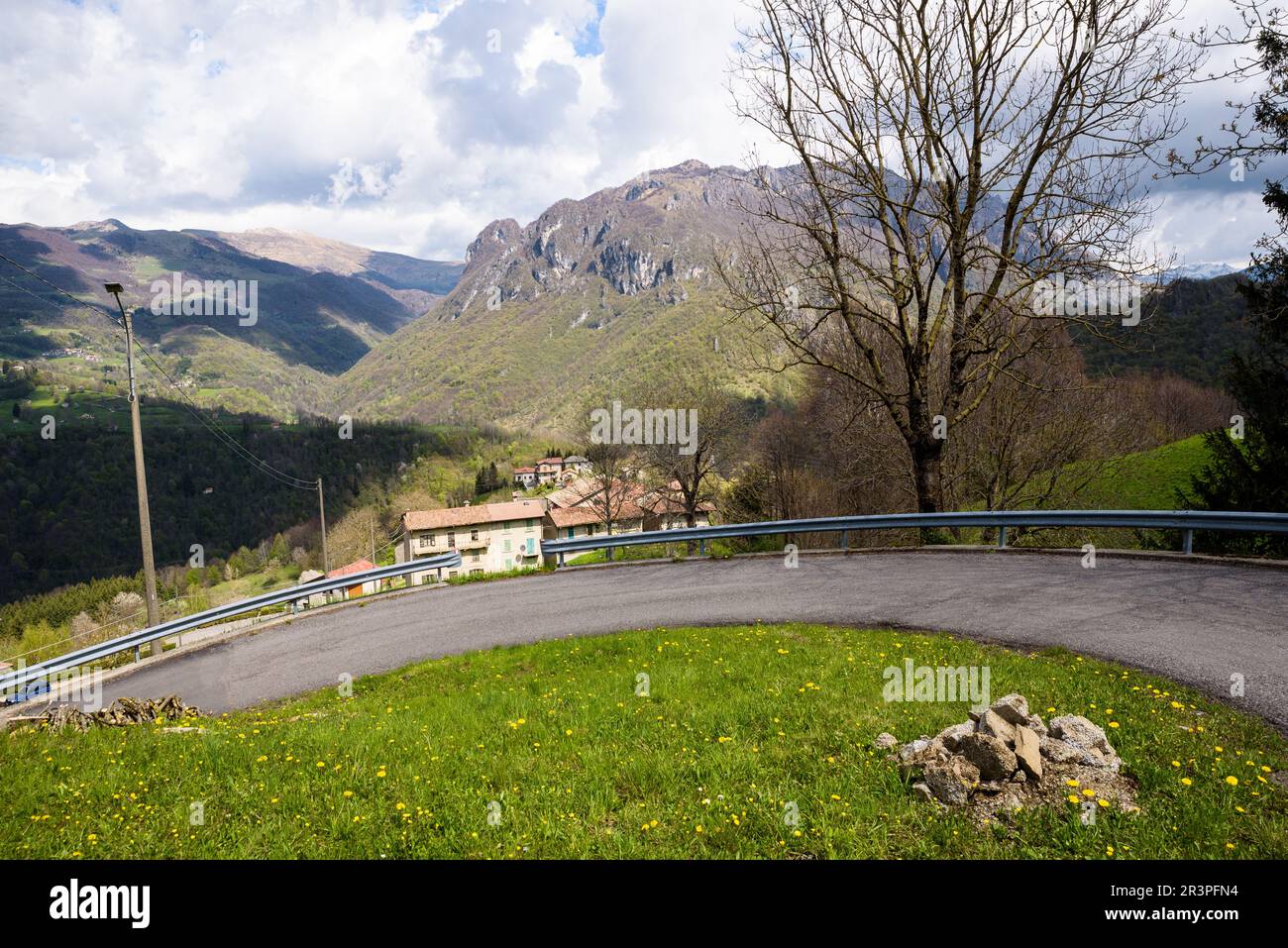 Val Taleggio, Italy 04 25 2023 The road in the ravine val taleggio Stock Photo Alamy