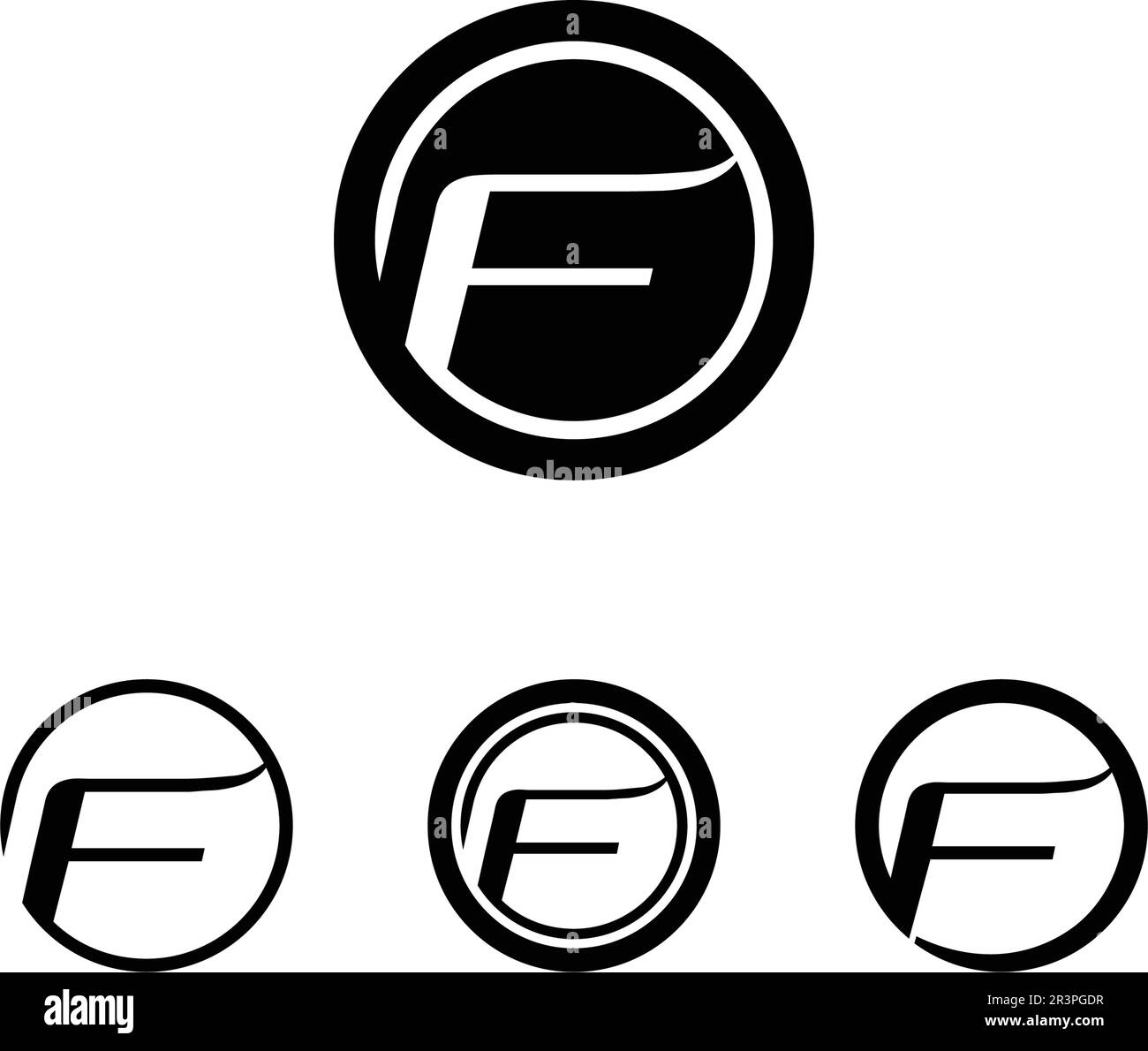 F letter logo and symbols template vector icons Stock Vector Image ...