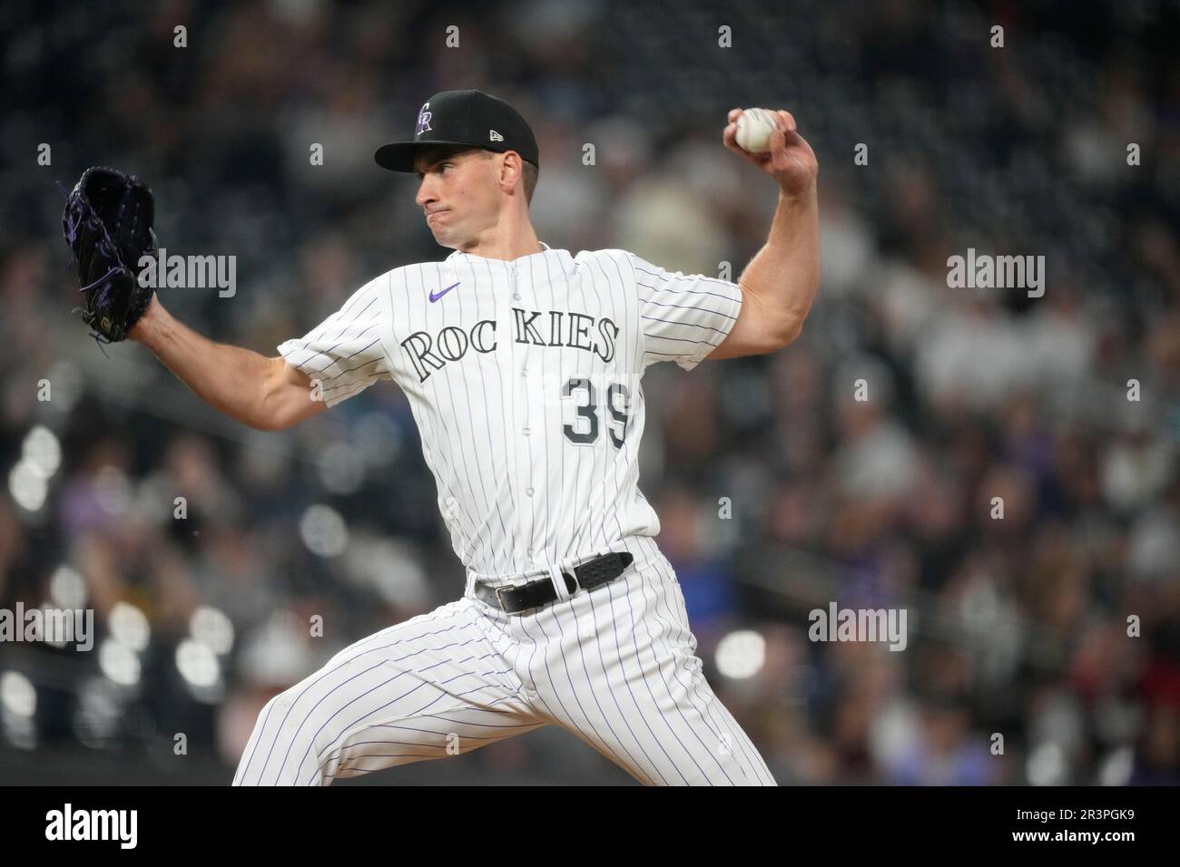 Colorado Rockies relief pitcher Brent Suter (39) in the eighth