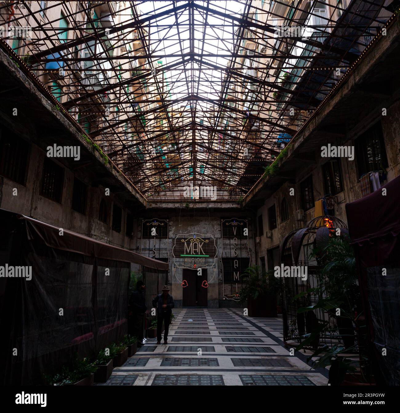 Palermo, Italy December, 22, 2022 View of the Galleria delle