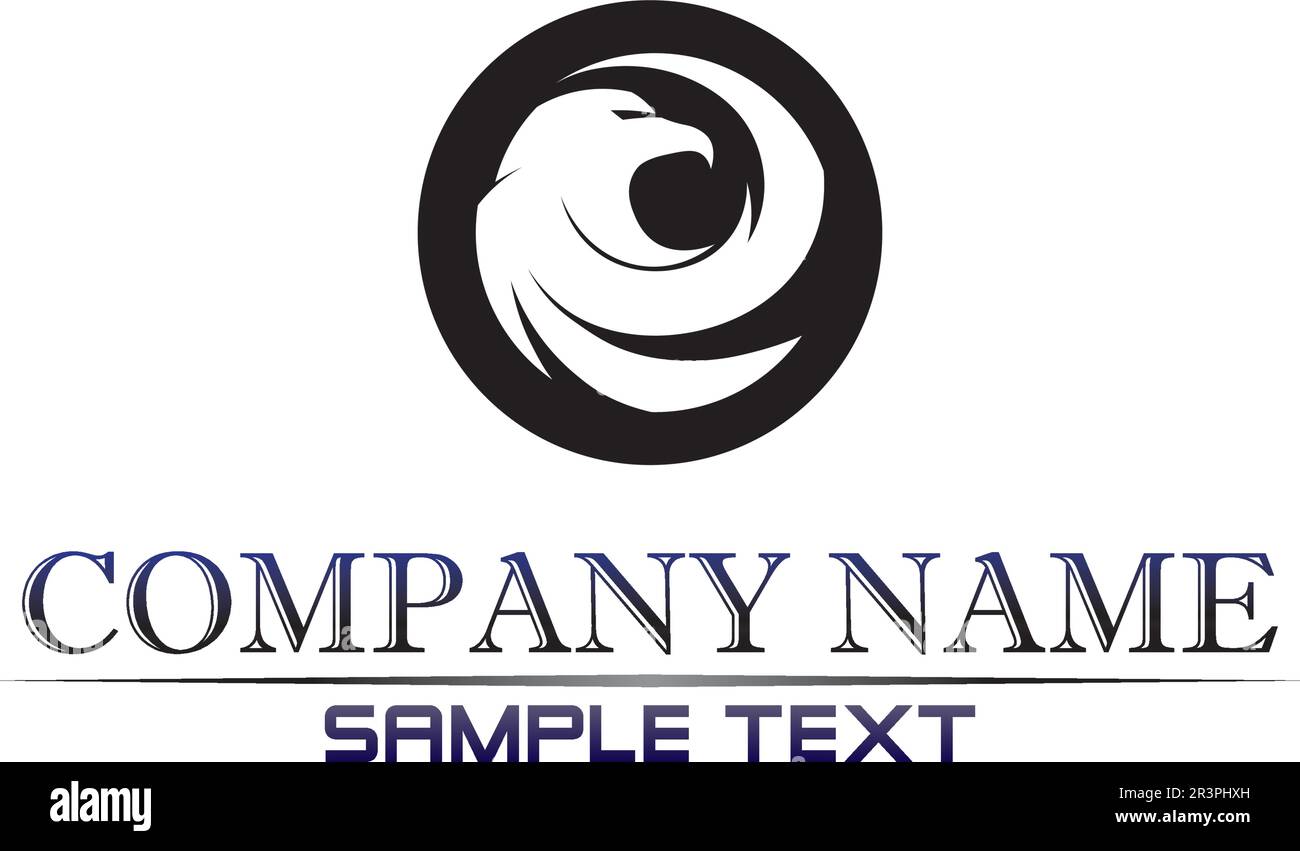 Falcon Wings Logo Template vector icon logo design Stock Vector