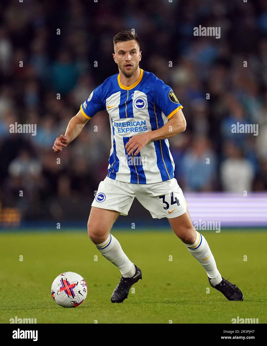 Brighton And Hove Albion's Joel Veltman During The Premier League Match 