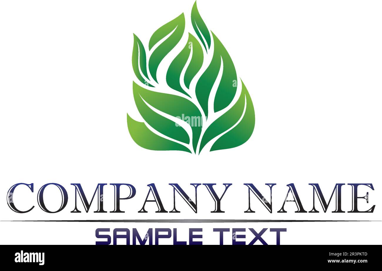 Tree leaf vector logo design eco friendly concept Stock Vector Image ...