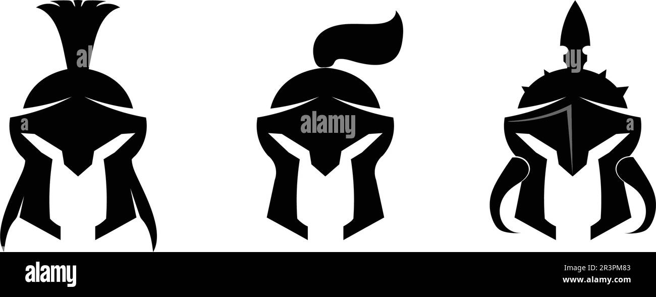 spartan logo and vector design helmet and head Stock Vector Image & Art ...