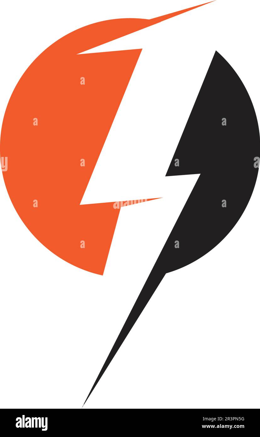 bolt electric Vector lightning icon logo and symbols Stock Vector Image
